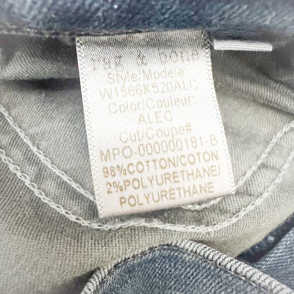 Rag & Bone High Rise Ankle Skinny Denim Jeans Raw Hem W1566K520ALC ALEC Size 26 - Picture 7 of 8